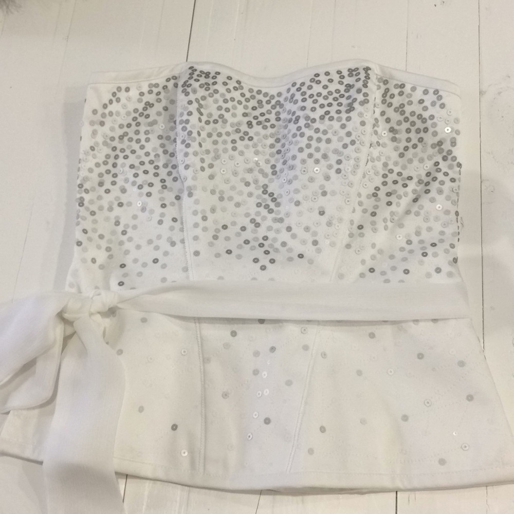 White House Black Market corset top